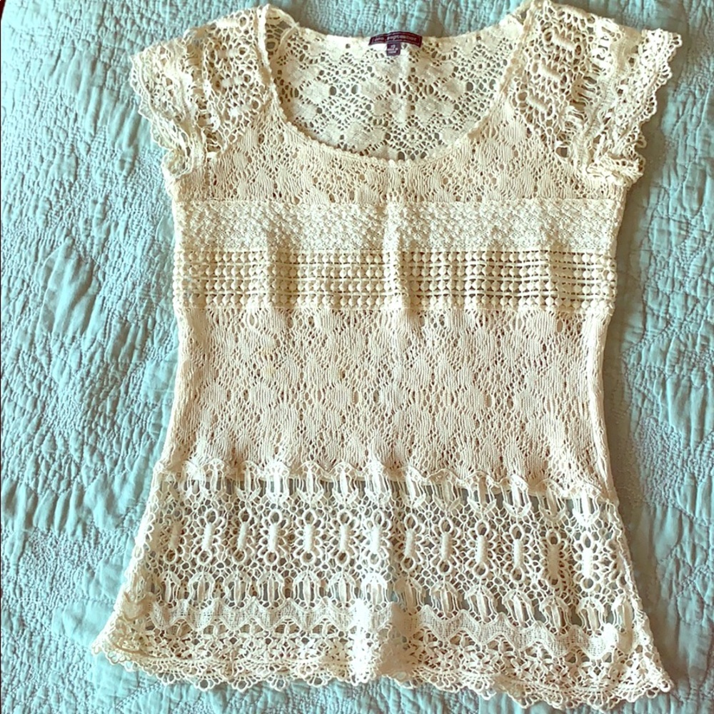 Anthropologie lace top